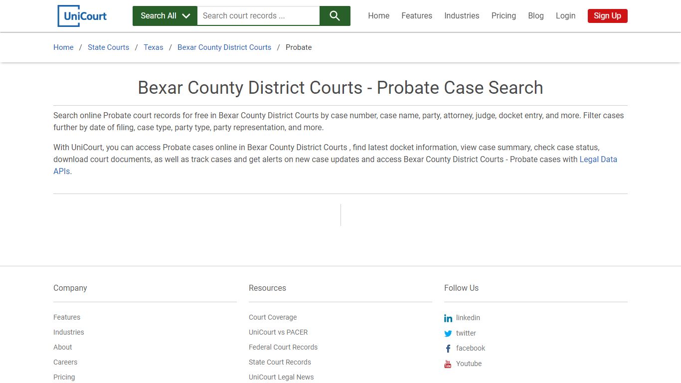 Bexar County District Courts - Probate Case Search